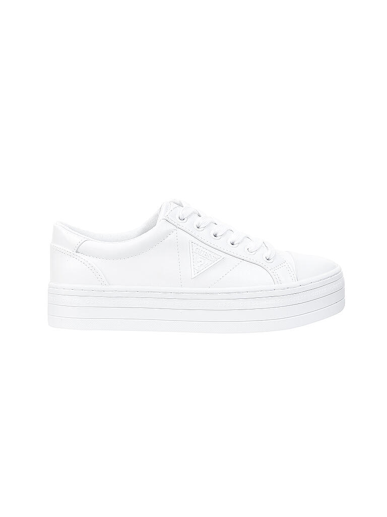 GUESS Plateau Sneaker weiB